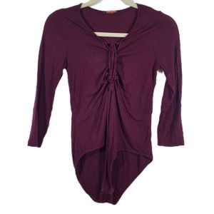 Lulumari Lace Up bodysuit Size M